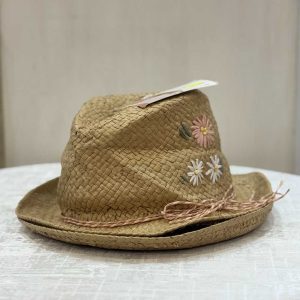 کلاه حصیری قهوهای برند I Am مناسب تابستان