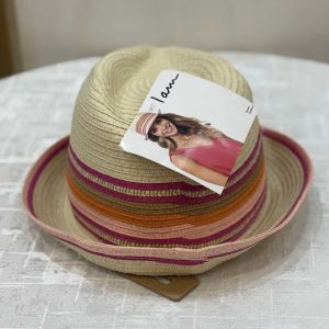 کلاه حصیری چند رنگ برند I Am