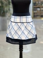 دامن آبی چهارخونه زنانه